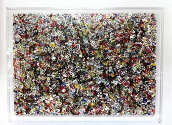 Papier bulle sous Plexi (100x140cm)