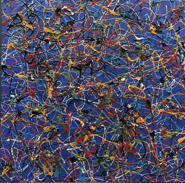 Bunte Spaghettata (80x80cm)