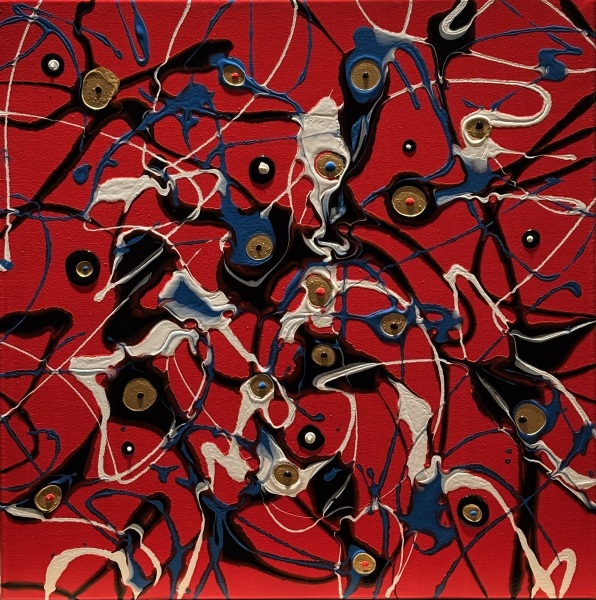 Hypnotische Augen, 50x50cm