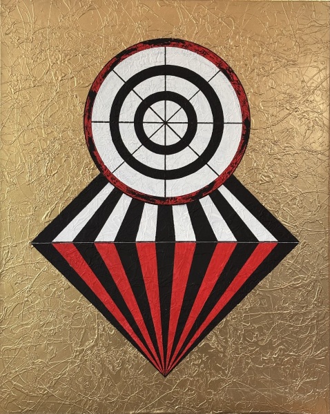 Ziel und Fundament, 100x80cm