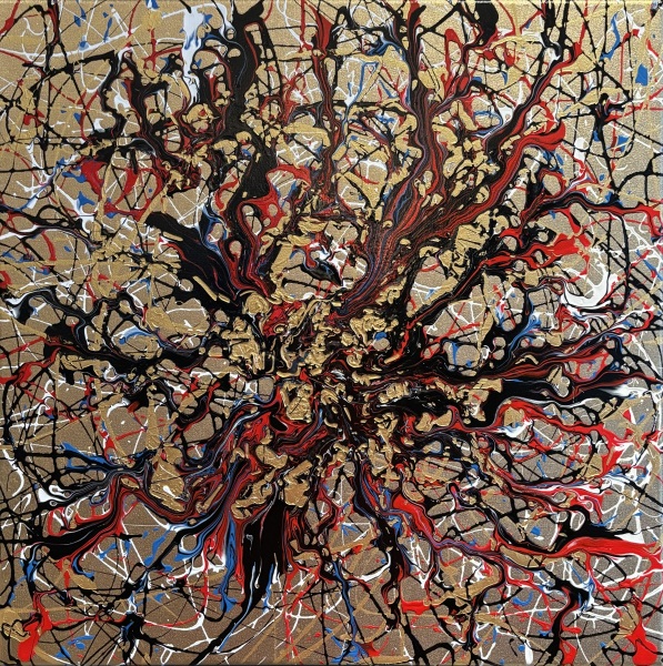 Octopus, 50x50cm