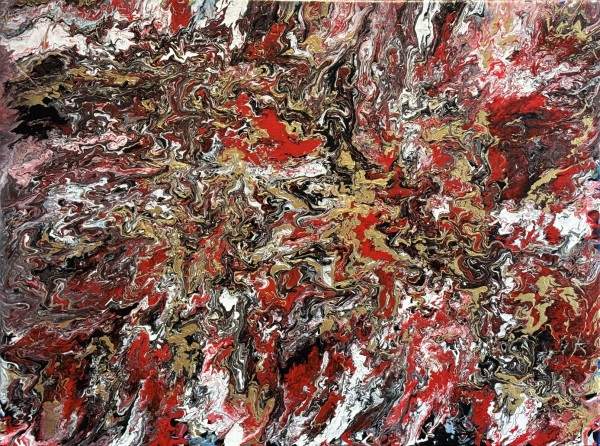 Feuersbrunst, 60x80cm